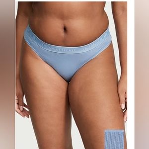 NWT Victoria Secret Logo Cotton Thong Size Medium